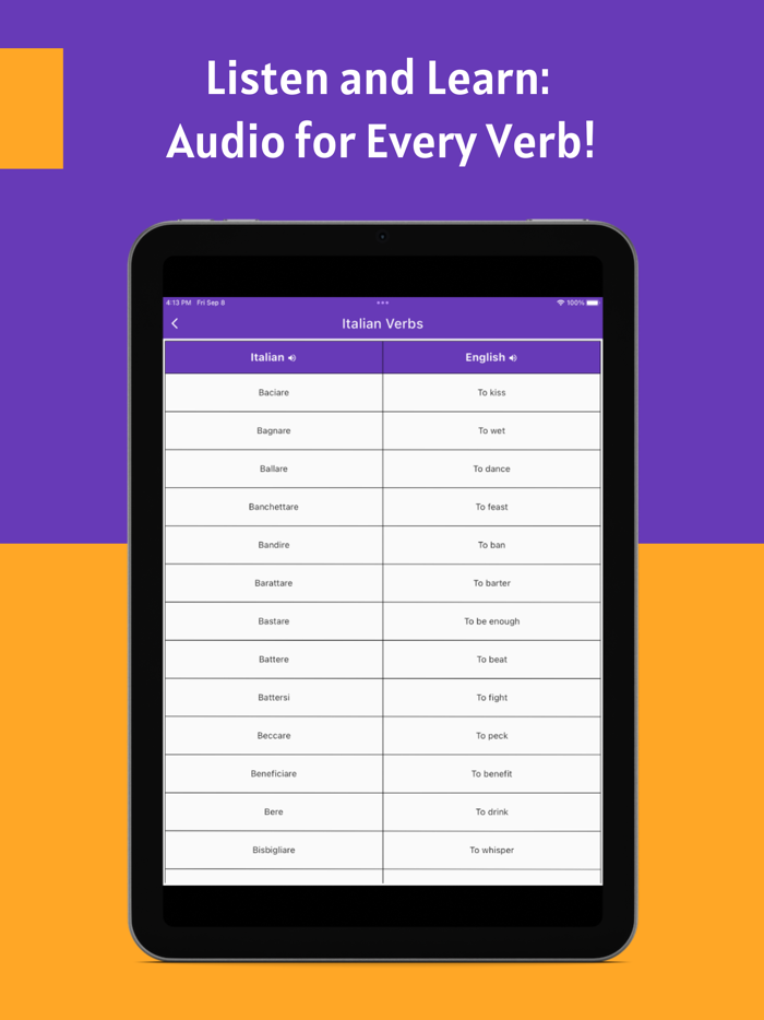 Italian Verbs App