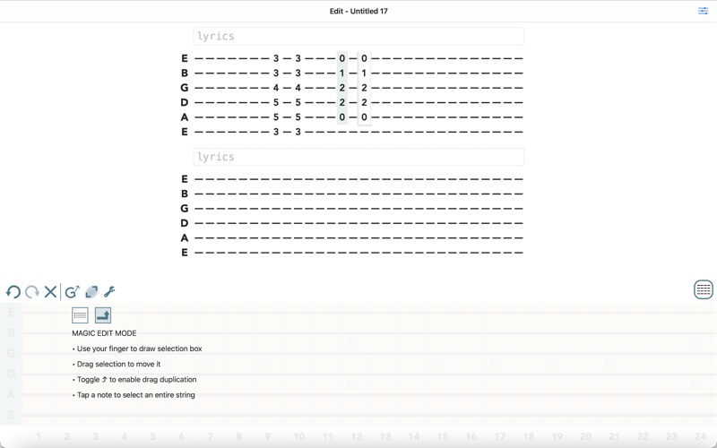 guitar tab maker iphone screenshot 2