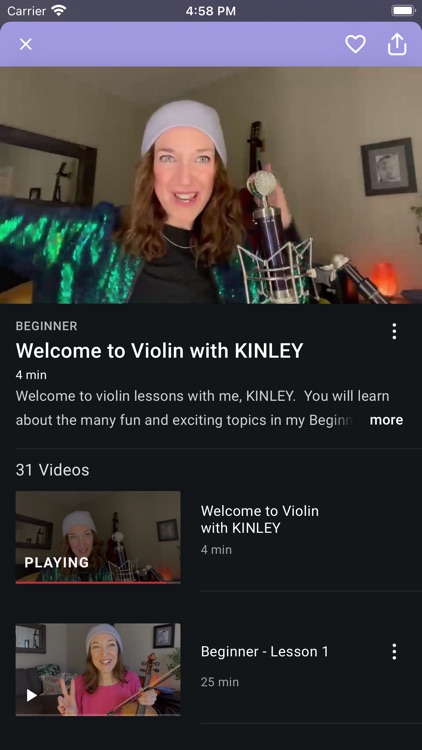 Violin with KINLEY