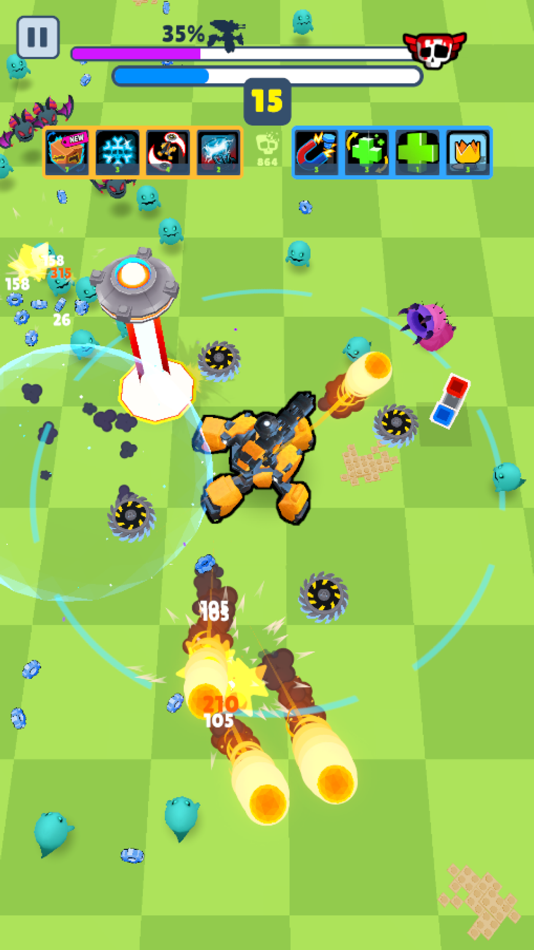 #1. Mecha Survivor (iOS) Ved: MAD PIXEL