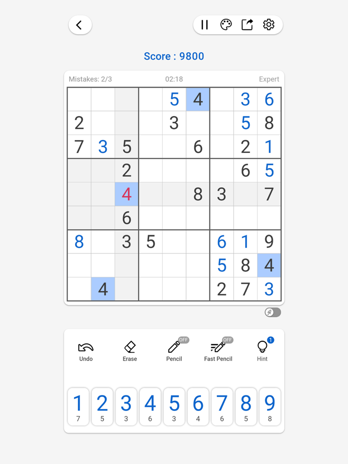 Sudoku - Number Brain Games