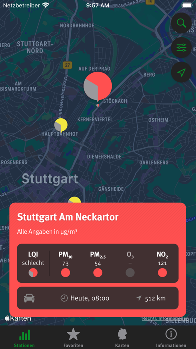 Luftqualität Screenshot