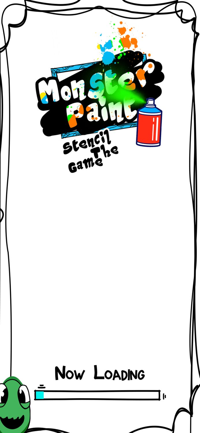 Monster Paint Stencil Art Game