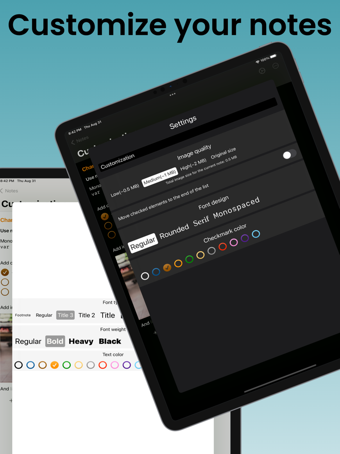 Cloud Notes phone and watch