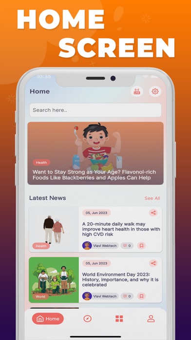 NewsAtTime News App Screenshot