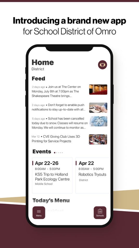 #1. School District of Omro (iOS) Podle: School District of Omro