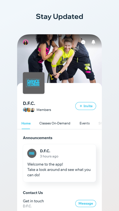 Dance Fitness Collaboration Screenshot
