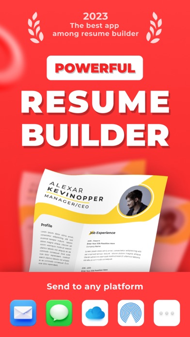 Good resume builder Screenshot