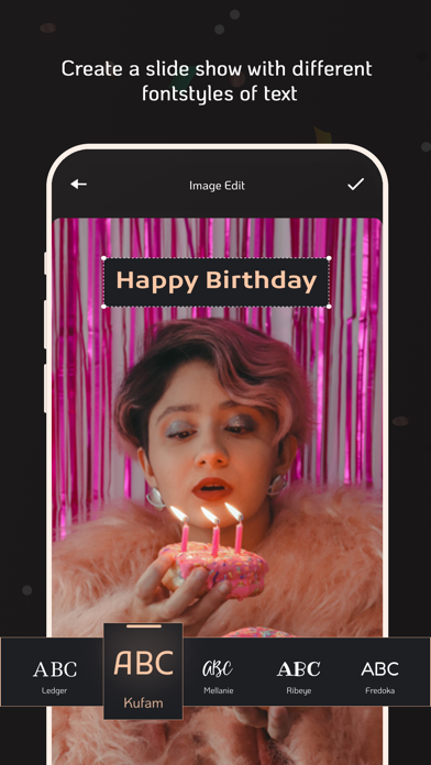 Birthday Movie Maker & Music Screenshot