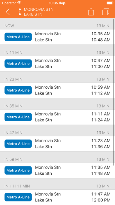 ezRide LA METRO - Transit Screenshot