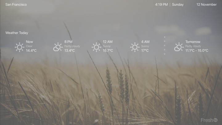 Screenshot #1 pour FreshTV – Weather App & More