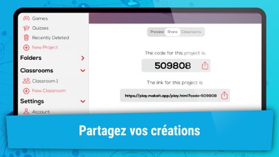 Screenshot #3 pour Make It - Créez jeux et quiz