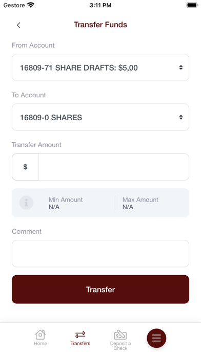 Palace City FCU Mobile Banking Screenshot