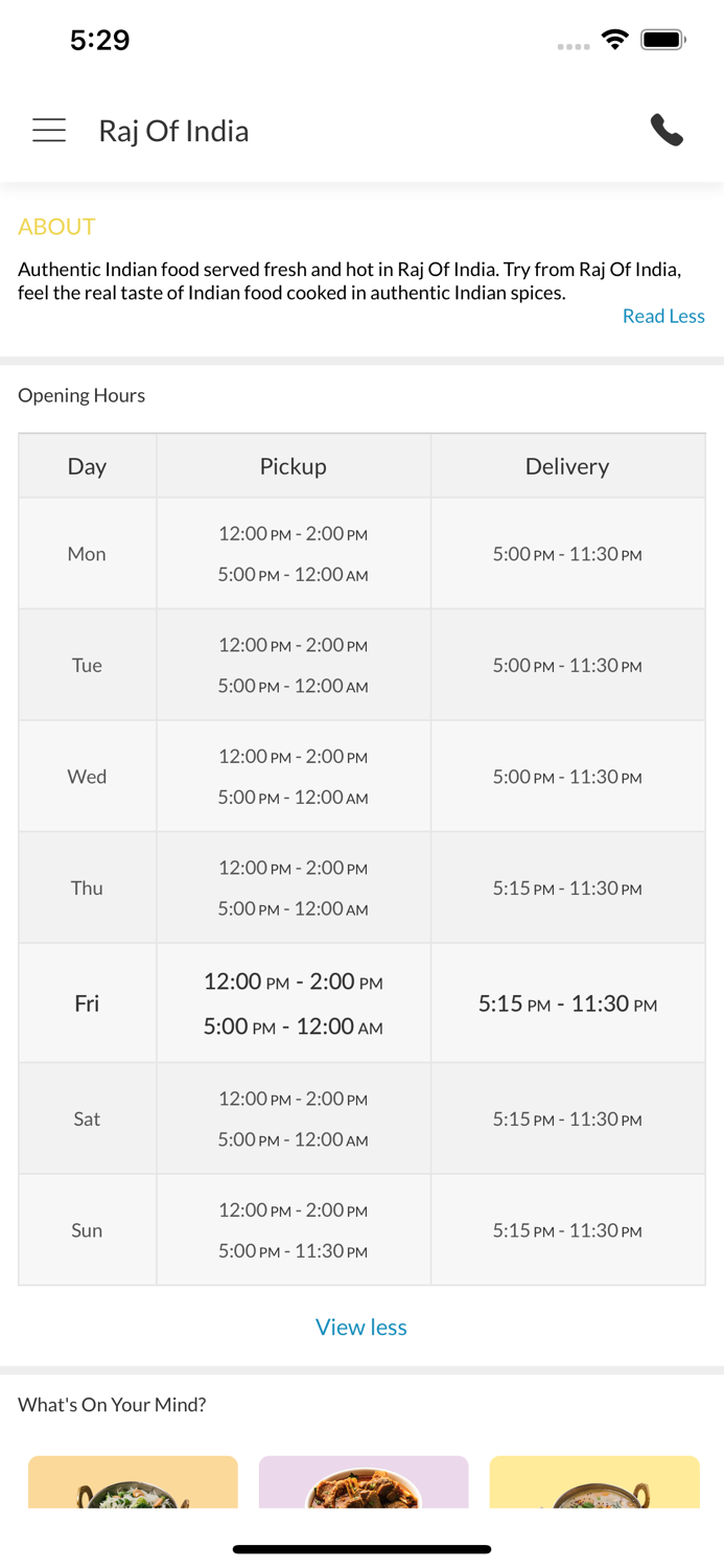 Raj Of India Stamford