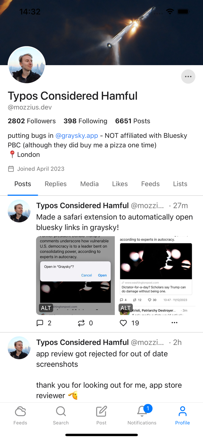 Graysky, a Bluesky client