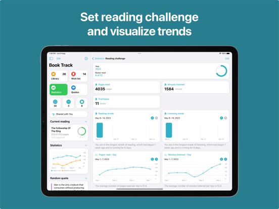 Book Tracker: Reading list iPad app afbeelding 3