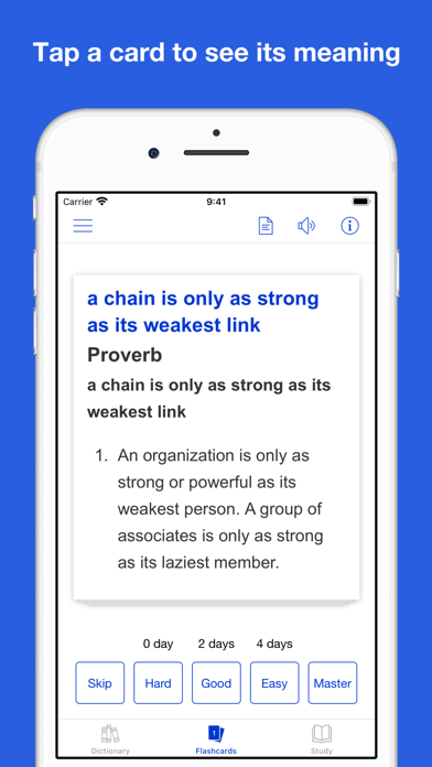 Screenshot #3 pour English Idioms and Proverbs
