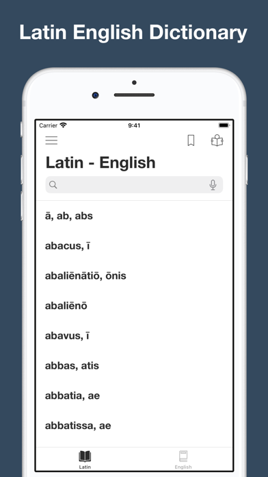 Latin-English-Latin Dictionary Screenshot