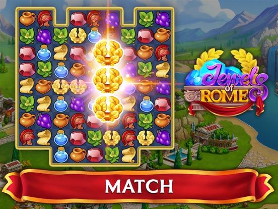 Jewels of Rome・Match-3 Empires iPad app afbeelding 1