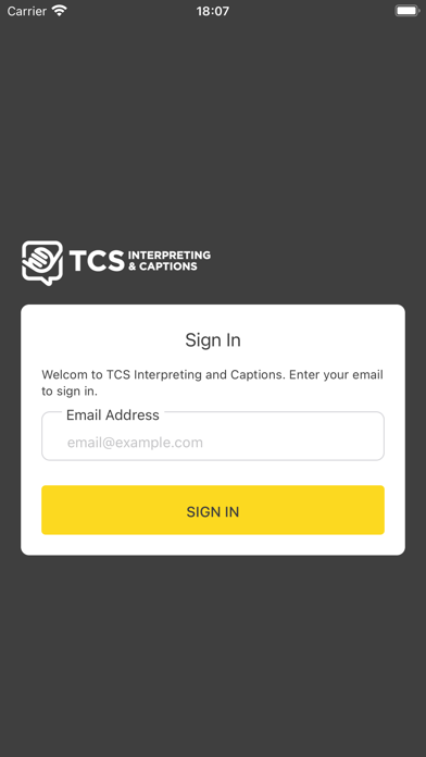 TCS-Hub Screenshot