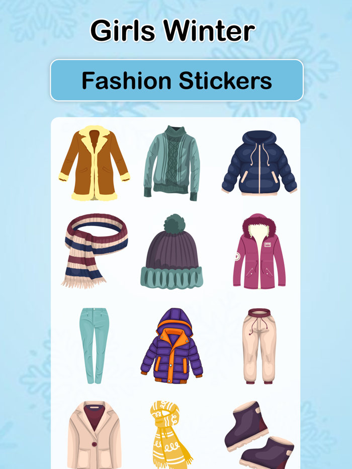 Girls Winter Fashion EMojis