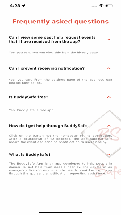 BuddySafe Screenshot