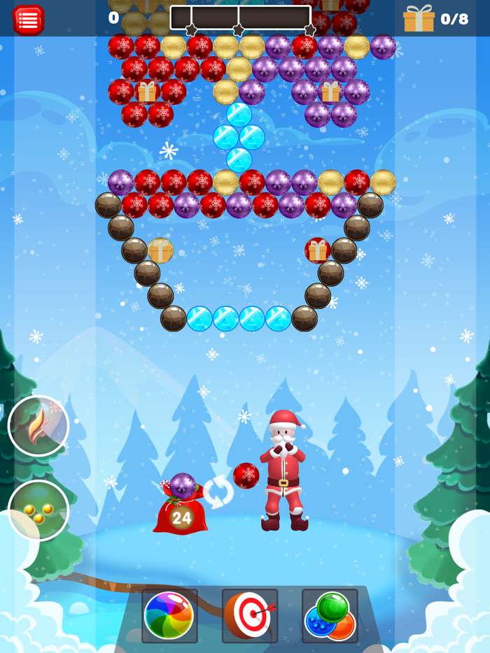 Christmas Santa Bubble Shooter