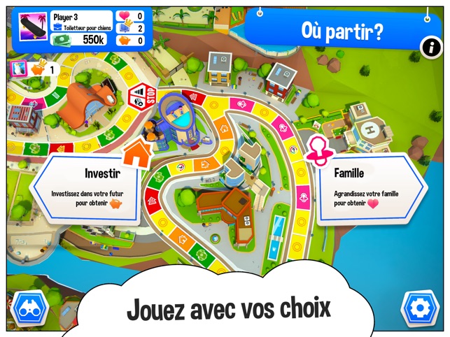 Destins Le jeu de la vie, jeu de plateau pour la famille, 2 à 4 joueurs, jeu  d'intérieur pour enfants, à partir de 8 ans, 6 couleurs de pions À partir de