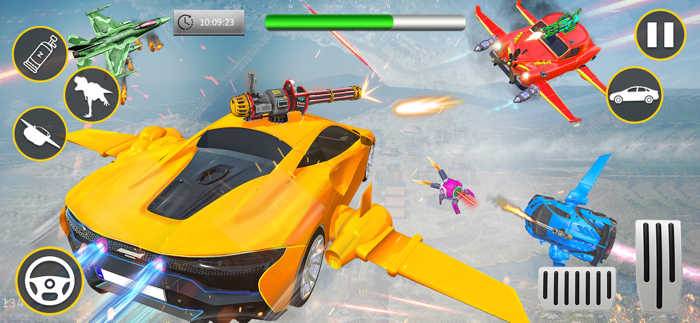 Flying Taxi Robot Game