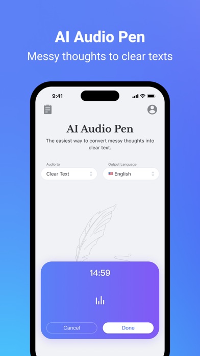 AI Audio Pen Screenshot