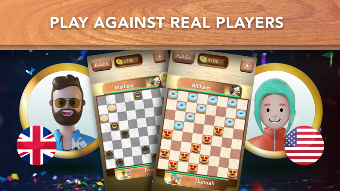 Checkers Online and Offline Game