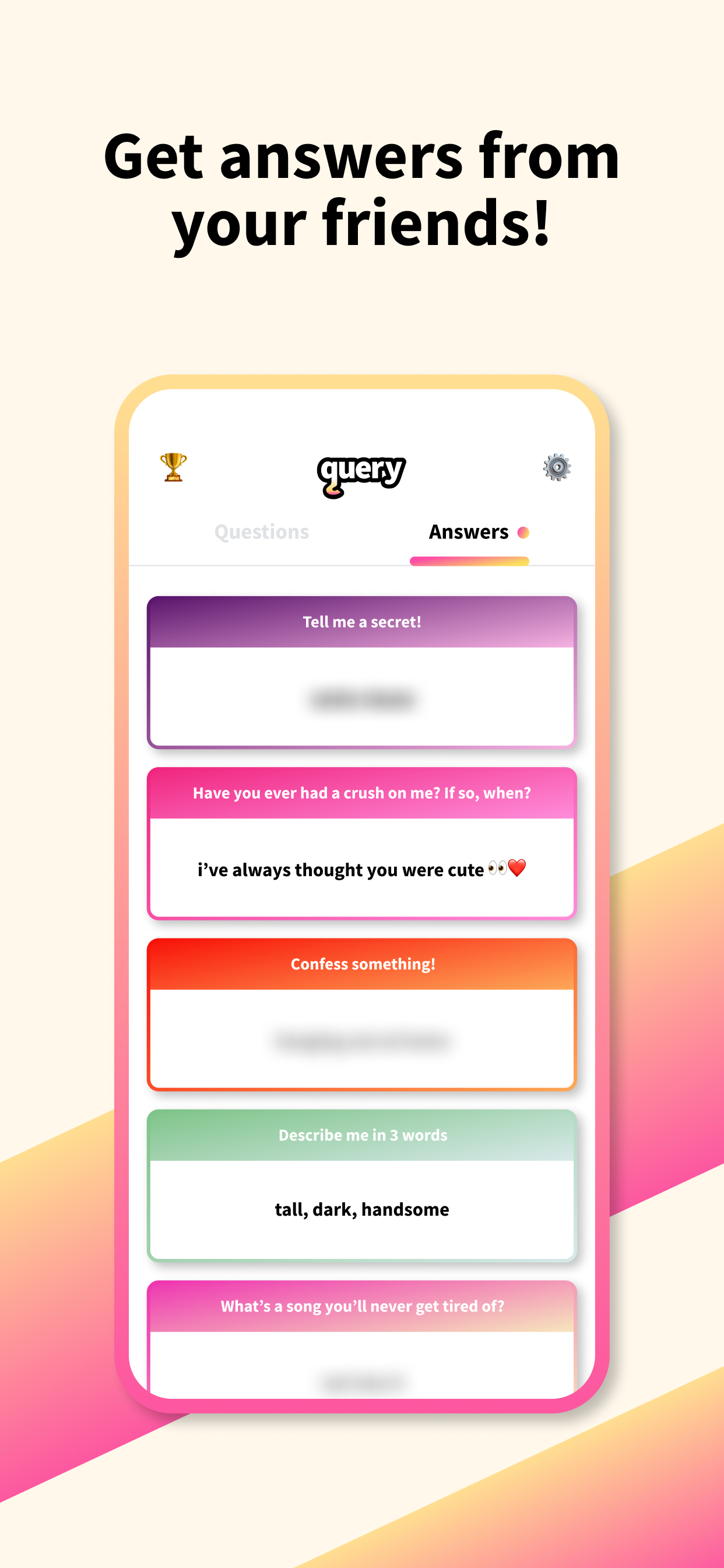 query • Anonymous Q&A App