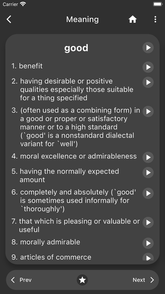 #7. English Dictionary 2.0 (iOS) 由: Nasar Kaliyarakath