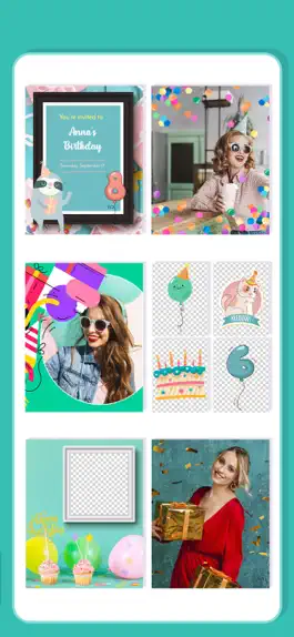 Game screenshot Happy Birthday Cards & Frames apk