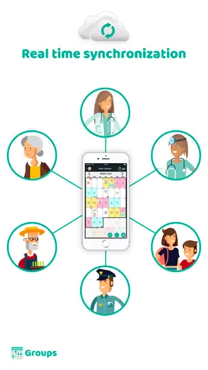 Captura de pantalla de GROUPS Calendar en iPhone 2