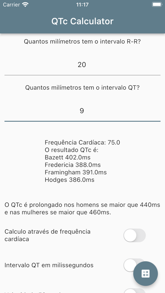 #1. QTc calculadora simples (iOS) 由: Spinola & Anacleto, Lda