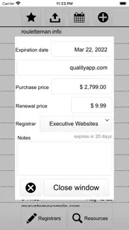 domain portfolio iphone screenshot 2