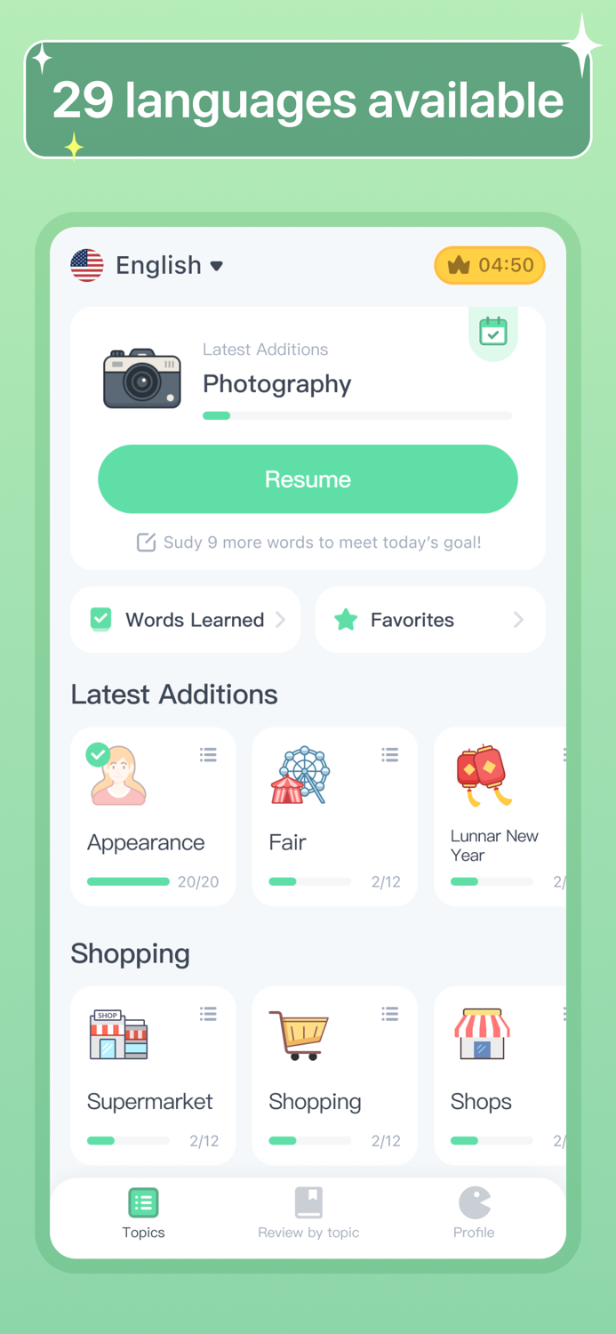 HelloWords Learn Languages Fun