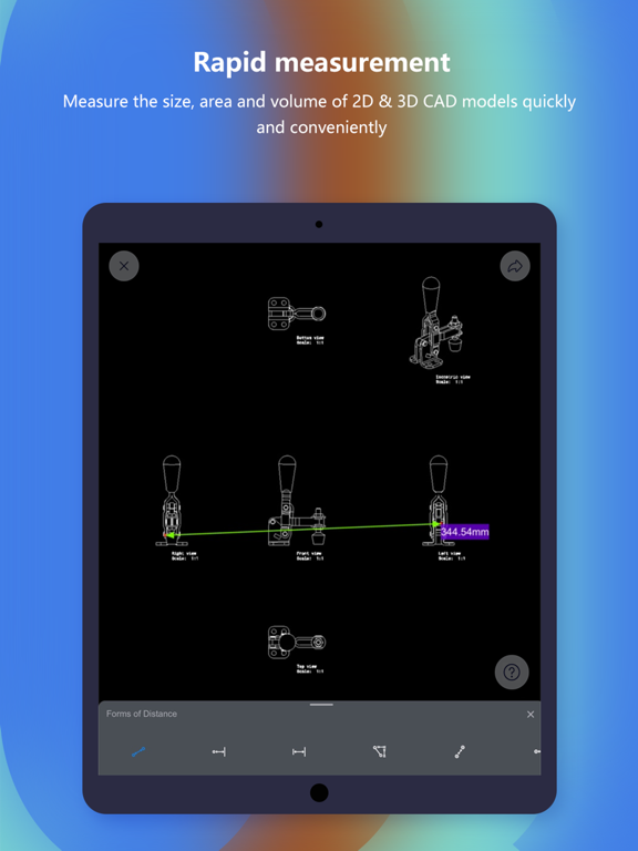 CAD.Tsridiopen-3D&2D view&edit iPad app afbeelding 4