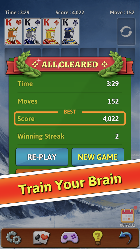 #5. Solitaire Daily +! (iOS) By: GameZen, Inc.