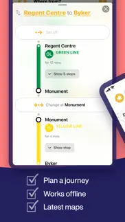 tyne and wear metro map iphone screenshot 3