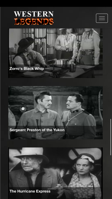 Western Legends Movies and TV Screenshot