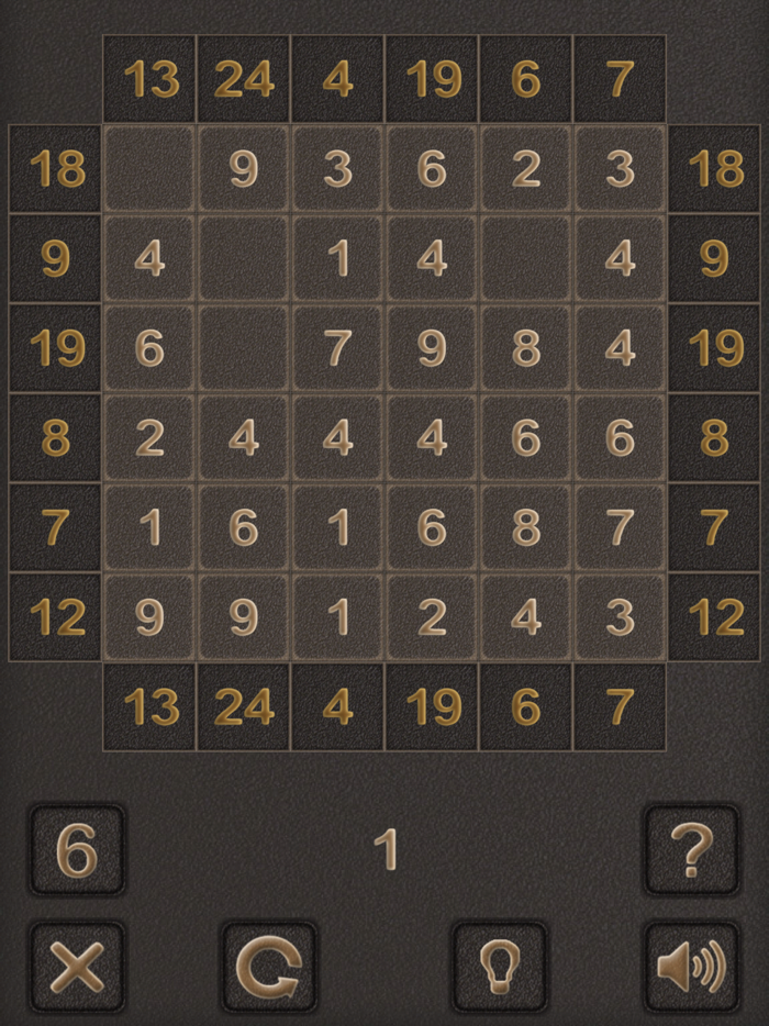 Numbers Sigma Puzzle