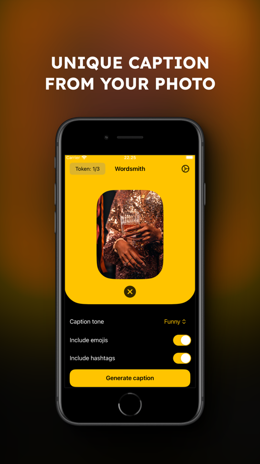 #1. Caption Generator: Wordsmith (iOS) Podle: Aditya Daniel Istyana
