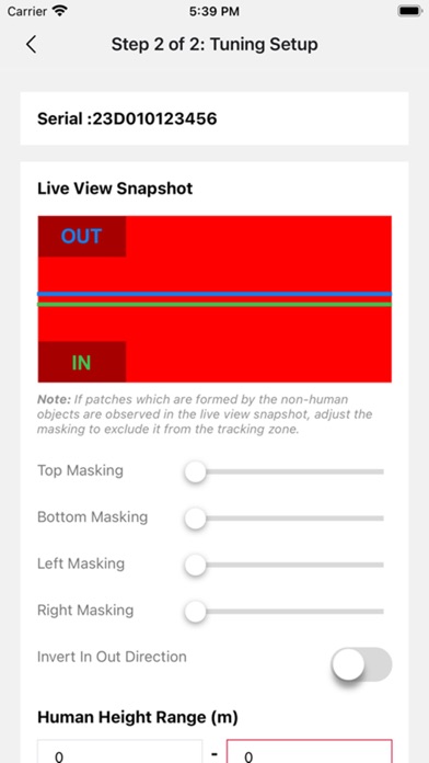 FootfallCam Installation App Screenshot