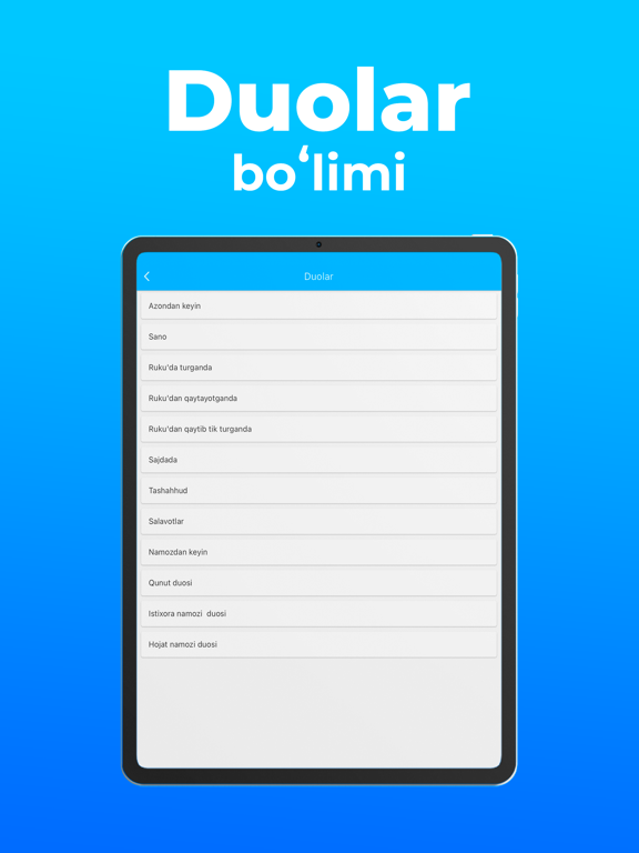 Намоз iPad screenshot 6 - Book app