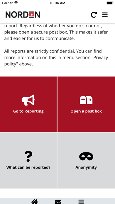 Screenshot #2 pour NORDEN Whistleblower App