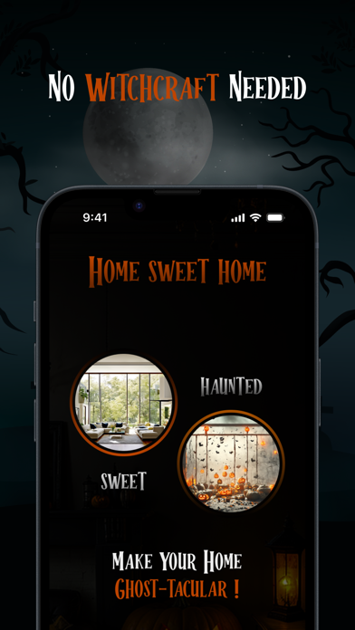 AI Halloween House Transformer Screenshot