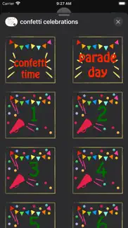 How to cancel & delete confetti celebrations stickers 2