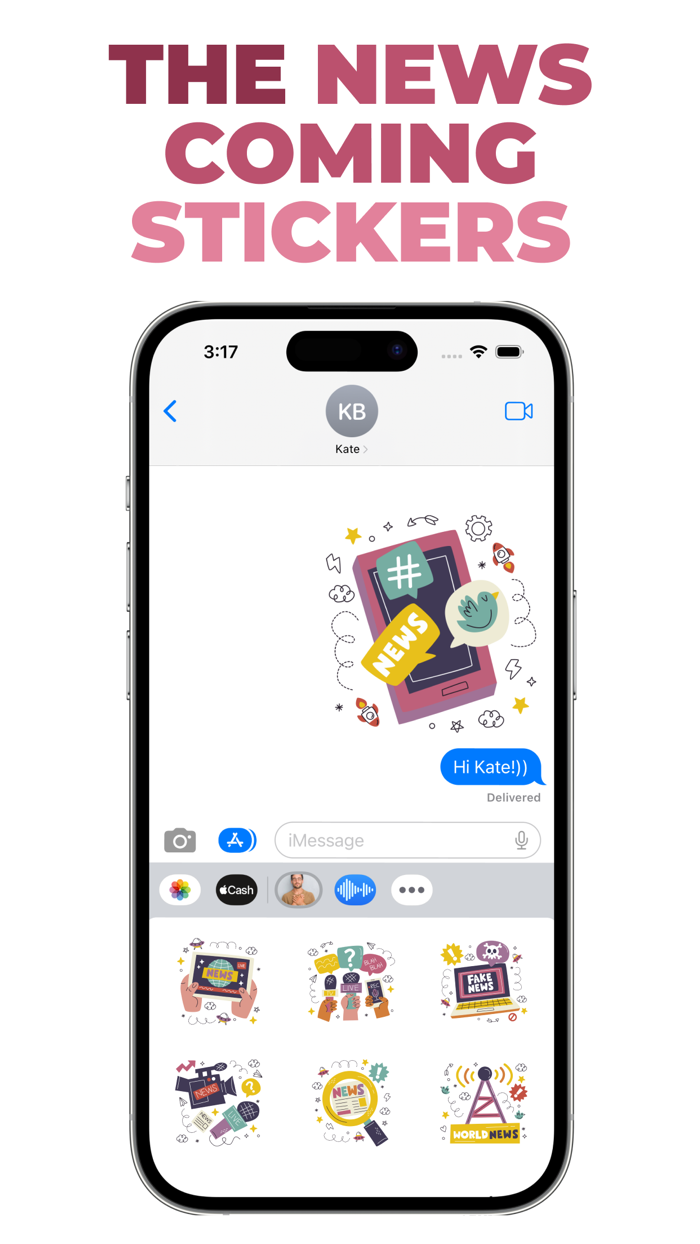 The News Coming stickers